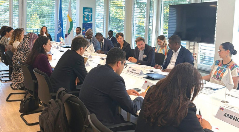 Réunion de la coordination thématique "Droits de l'homme" du Groupe des ambassadeurs francophones de Genève, le 29 août. 