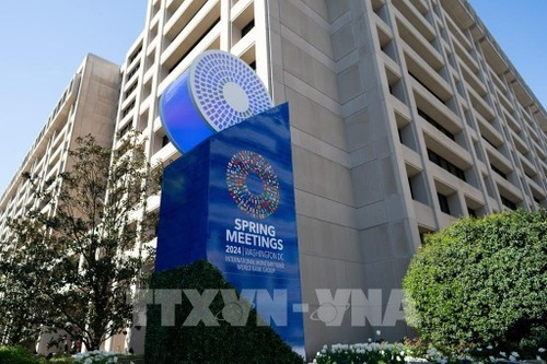 Le siège du Fonds monétaire international (FMI) aux États-Unis. Photo: Xinhua/VNA 