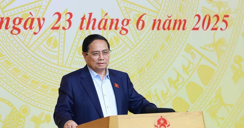 Le Premier ministre Pham Minh Chinh s'exprime lors de l'événement. Photo : VNA. 