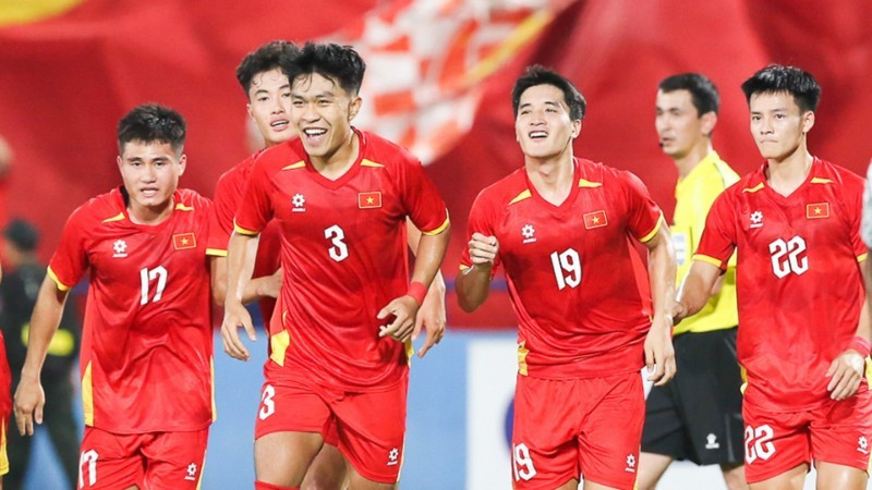 L'équipe des U23 du Vietnam. Photo : VFF.