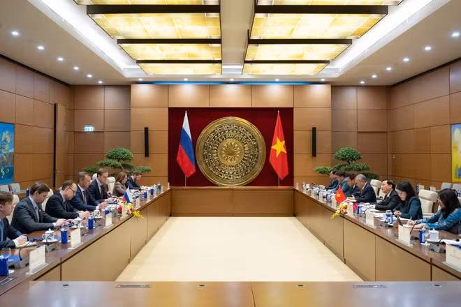 Panorama de l'entretien. Photo: quochoi.vn