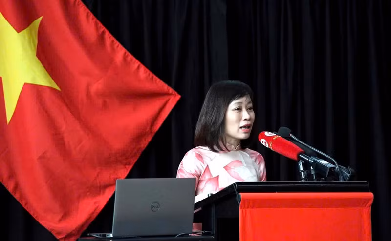 Nguyen Lam Giang, responsable des relations extérieures pour l'Asie du Sud-Est et l'Asie de l'Est à l'Université du Waikato et coprésidente du Réseau des intellectuels vietnamiens en Nouvelle-Zélande.