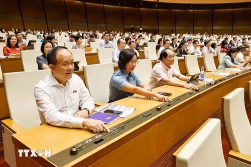 Une séance à l’Assemblée nationale. Photo : VNA. 