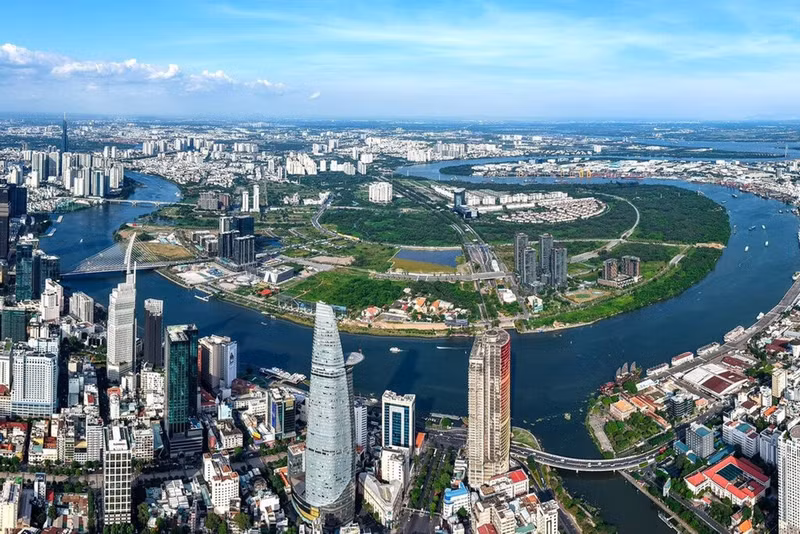 Vue panoramique de Hô Chi Minh-Vlle. Photo : VNA.