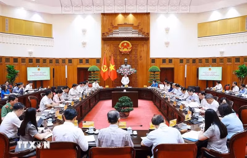 La réunion voit la participation des représentants de différents ministères et organes concernés. Photo : VNA.