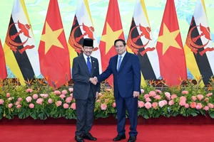 Le Premier ministre Pham Minh Chinh et le Sultan du Brunei Darussalam, Haji Hassanal Bolkiah