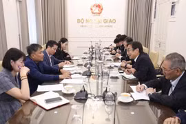 Panorama de la séance de travail. Photo : ministère des Affaires étrangères du Vietnam.