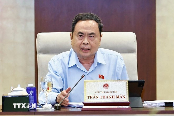Le président de l'Assemblée nationale Tran Thanh Man. Photo : VNA. Le président de l'Assemblée nationale Tran Thanh Man. Photo : VNA.