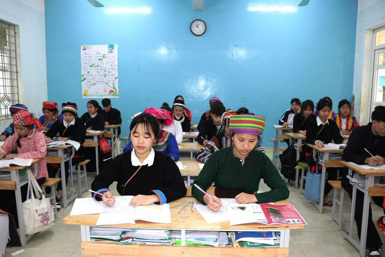 L’école-internat de Linh Phu à Tuyen Quang (Nord). Photo : VNA.
