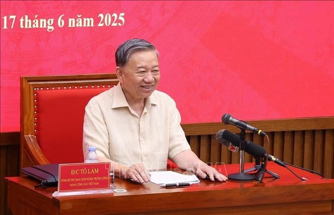 Le secrétaire général du Parti communiste du Vietnam To Lam. Photo : VNA. Le secrétaire général du Parti communiste du Vietnam To Lam. Photo : VNA.