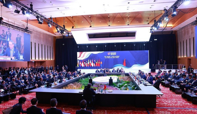 Le 28ᵉ Sommet ASEAN-Chine. Photo : VNA. Le 28ᵉ Sommet ASEAN-Chine. Photo : VNA.