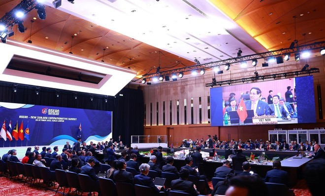Sommet commémoratif des 50 ans des relations ASEAN-Nouvelle-Zélande. Photo : VNA. Sommet commémoratif des 50 ans des relations ASEAN-Nouvelle-Zélande. Photo : VNA.