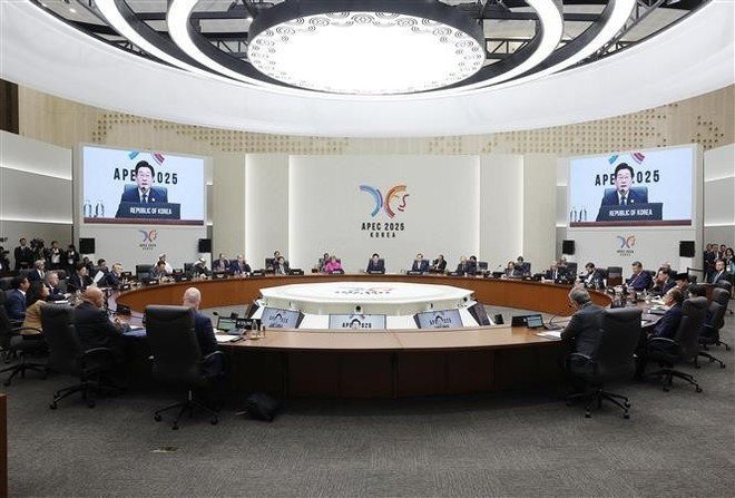 Le président Luong Cuong participe au Sommet des dirigeants économiques de l’APEC 2025. Photo : VNA. Le président Luong Cuong participe au Sommet des dirigeants économiques de l’APEC 2025. Photo : VNA.
