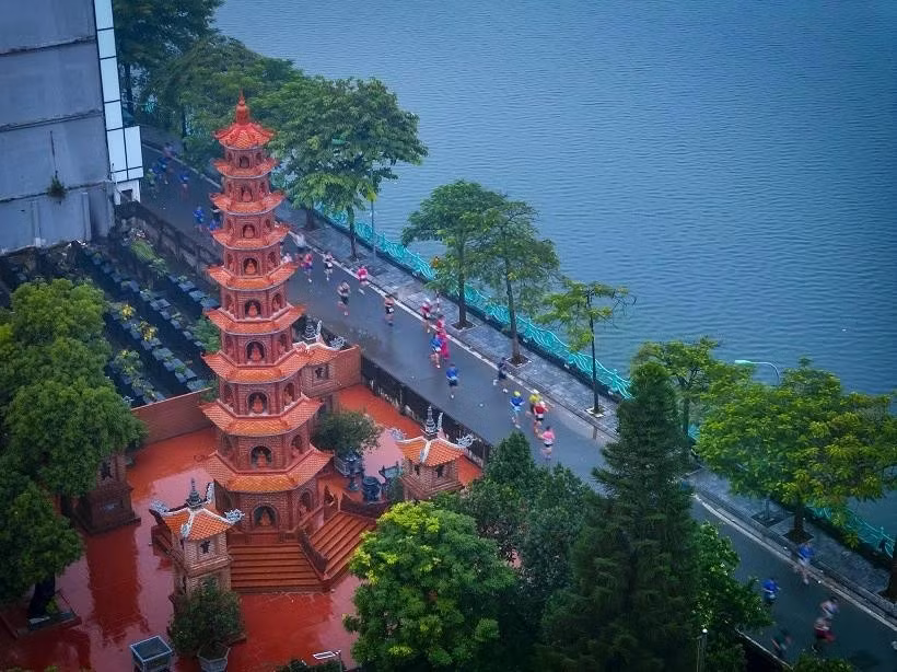 Un parcours de course dans la capitale vietnamienne. (Photo : Comité d’organisation)