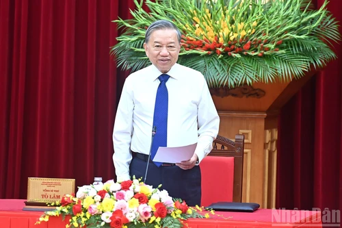 Le secrétaire général du Parti, Tô Lâm. Photo : NDEL.