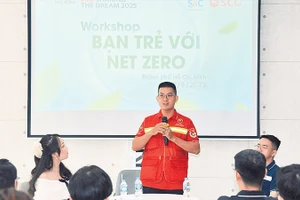 Lors de l'atelier intitulé « Les jeunes et le Net Zero ». Photo : NDEL.