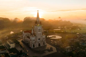 L’église de Lang Van, dans la commune de Gia Van, province de Ninh Binh (au Nord). Photo : tienphong.vn