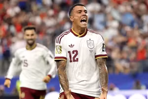 Pedro Porro a inscrit le deuxième but, scellant ainsi la victoire de l'Espagne. Photo : FIFA.