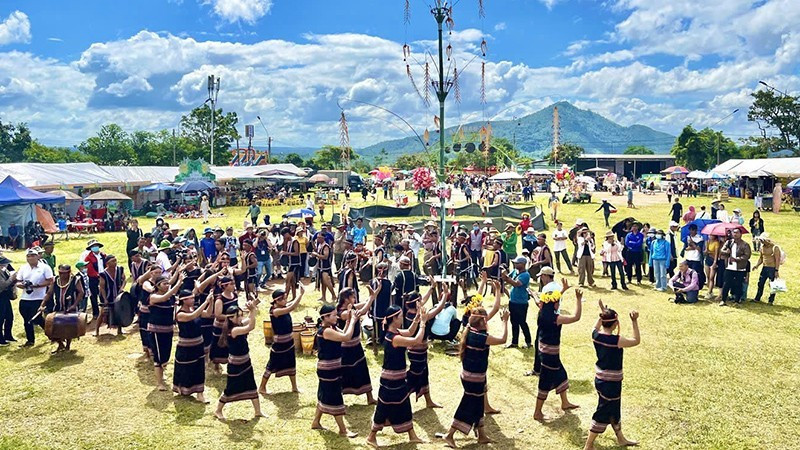 La fête du riz nouveau des Gia Rai. Photo : NDEL.