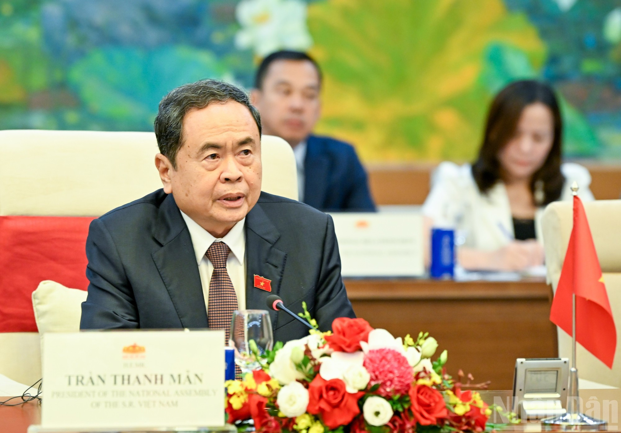 Le chef de l'AN vietnamienne, Tran Thanh Man, a pris la parole. 7-2504.jpg