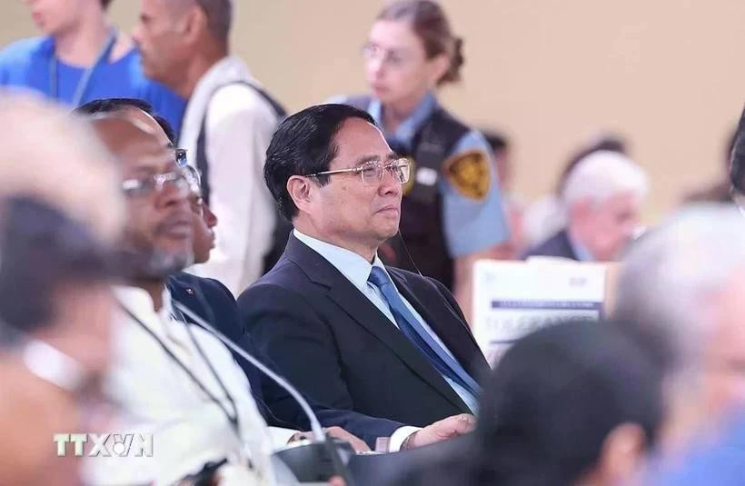 Le Premier ministre Pham Minh Chinh assiste à la cérémonie d'ouverture de la troisième Conférence des Nations Unies sur les océans (UNOC 3) à Nice, en France. Photo : VNA.