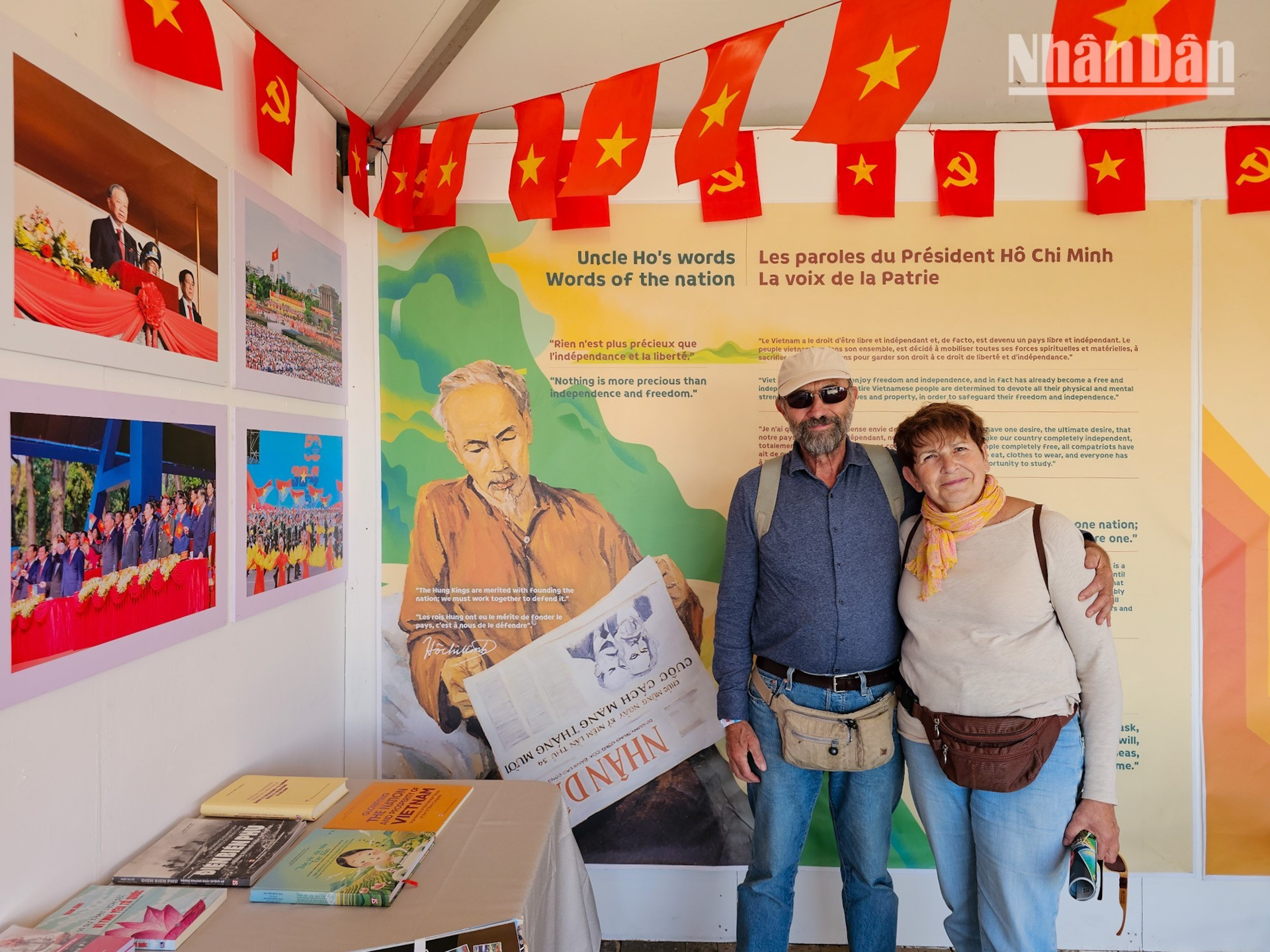 De nombreux amis français ont manifesté leur affection pour le Vietnam et Bernard et Brigitte Bernex, engagés depuis leur jeunesse dans le mouvement de solidarité avec le peuple vietnamien pour l’indépendance et la réunification, ont exprimé leur bonheur devant les profondes transformations du Vietnam au cours de ces dernières années. 16.jpg