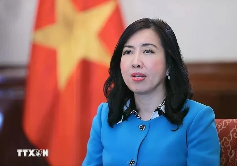 La vice-ministre des Affaires étrangères, Le Thi Thu Hang. Photo : VNA.