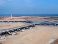 La piste d’atterrissage n°1 et les aires de stationnement du du projet de l’aéroport international de Long Thanh sont terminées. Photo : VNA.