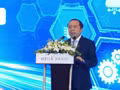 Le ministre des Sciences et des Technologies, Vu Hai Quan, s'exprime au forum. Photo : NDEL.