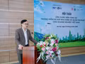 Pham Duc Nghiem, directeur adjoint du Département de l'entrepreneuriat et des entreprises technologiques, prend la parole. Photo: NDEL