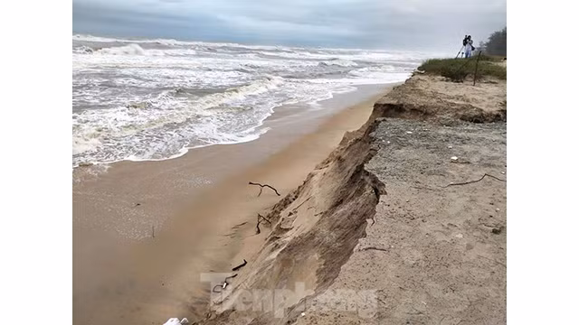 Après la tempête et les crues, la plage de Thua Thiên Huê a subi de lourds dégâts ảnh 12