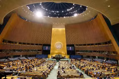 Le secrétaire général et président To Lam prend la parole lors du débat général de haut niveau de la 81e session de l'Assemblée générale des Nations Unies. Photo : VNA.