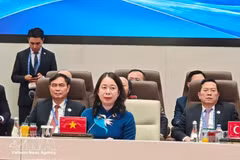 La vice-présidente vietnamienne Vo Thi Anh Xuan a participé le 1er septembre à Bichkek au Sommet élargi de l’Organisation de coopération de Shanghai. Photo : VNA.
