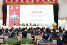 Vue de la rencontre entre les électeurs et les candidats au Conseil populaire de la ville de Hanoï, mandat 2026-2031 (circonscription électorale n° 13). Photo : Nguyen Loi