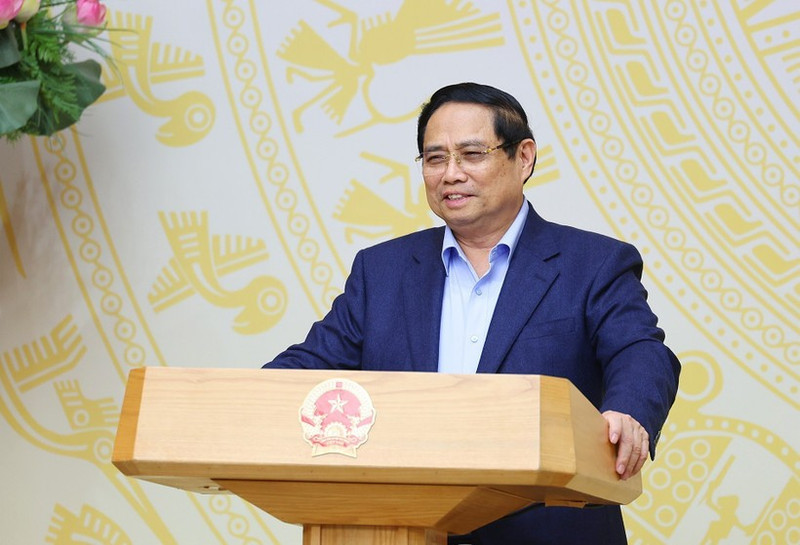 Le Premier ministre Pham Minh Chinh, chef du Comité directeur du gouvernement chargé de l’examen et de l’organisation de la mise en œuvre du traitement des obstacles dans le système juridique. Photo : VNA.