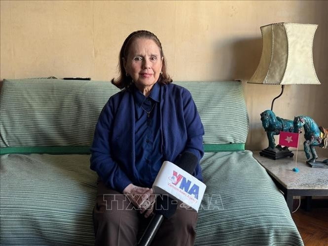 Poldi Sosa Schmidt, présidente de l'Institut culturel Argentine-Vietnam (ICAV). Photo : VNA.