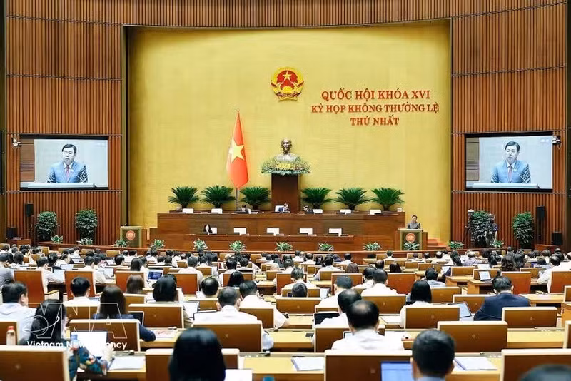 Première session extraordinaire de l’Assemblée nationale de la XVIe législature. Photo : VNA.