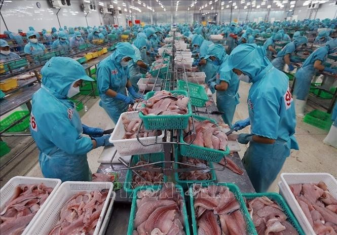 Les produits de la mer constituent l'un des principaux produits d'exportation. Photo : VNA.