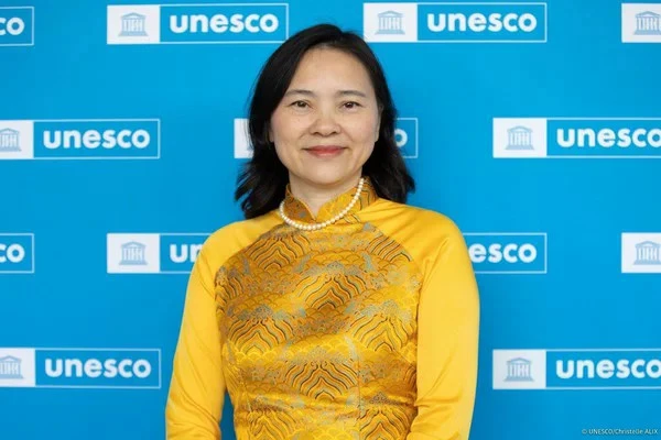 L'ambassadrice Nguyen Thi Van Anh, cheffe de la Mission permanente du Vietnam auprès de l'UNESCO. Photo : VNA.