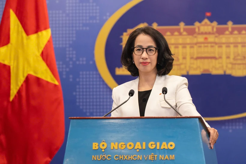 La porte-parole du ministère vietnamien des Affaires étrangères, Pham Thu Hang. Photo : VNA.