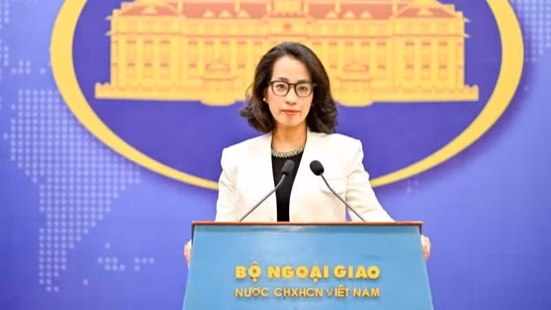 La porte-parole du ministère des Affaires étrangères, Pham Thu Hang. Photo : ministre des Affaires étrangères.