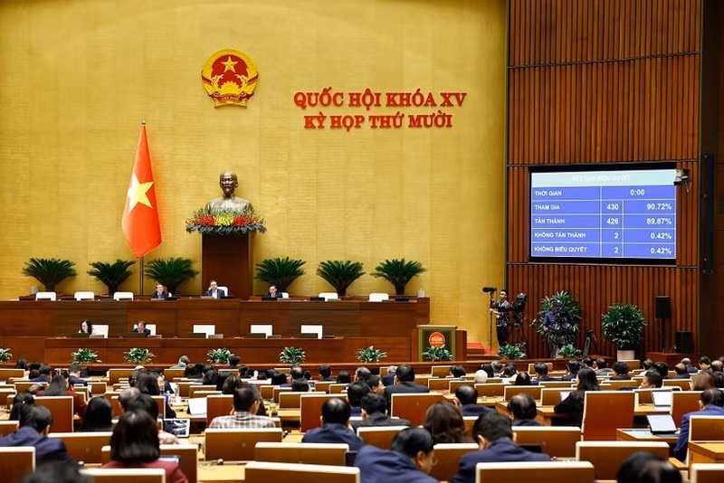 Les députés adoptent la Loi sur sur l’extradition. Photo : VNA.