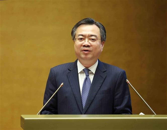 Nguyen Thanh Nghi, membre du Bureau politique, secrétaire du Comité central et chef de la Commission centrale des politiques et stratégies du Parti. Photo : VNA.