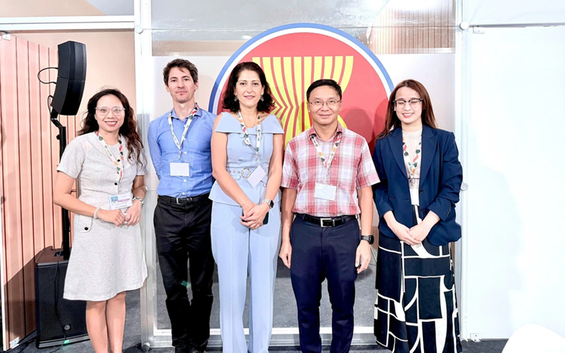 Rencontre entre la délégation vietnamienne et l’Organisation des Nations Unies pour le développement industriel (UNIDO). Photo : PhunuVietnam.