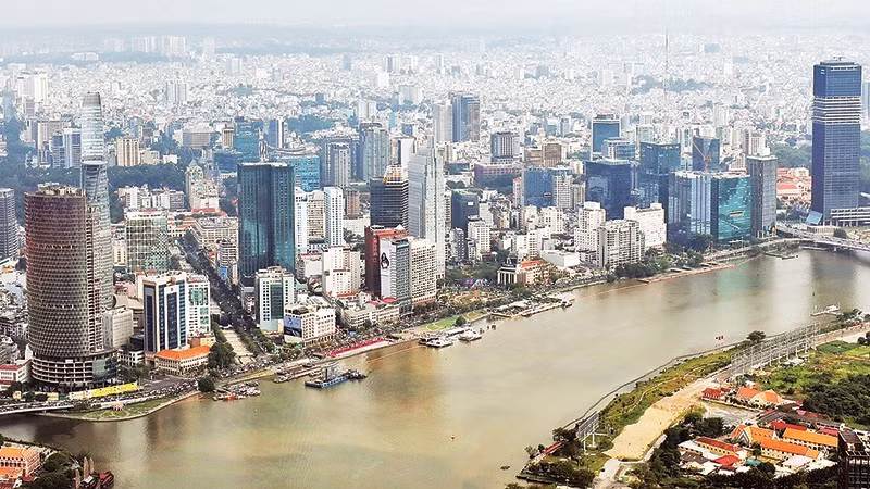 Hô Chi Minh-Ville prépare les infrastructures pour le Centre financier international. Photo : Le Minh.