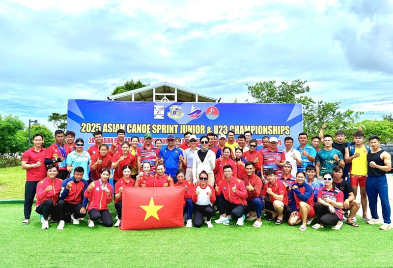 Les athlètes vietnamiens aux Championnats d’Asie et d’Asie du Sud-Est en Thaïlande, du 9 au 15 juin. Photo: VNA.