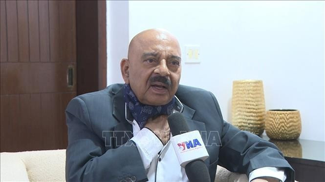 L’ancien conseiller adjoint à la sécurité nationale de l’Inde, SD Pradhan. Photo: VNA.