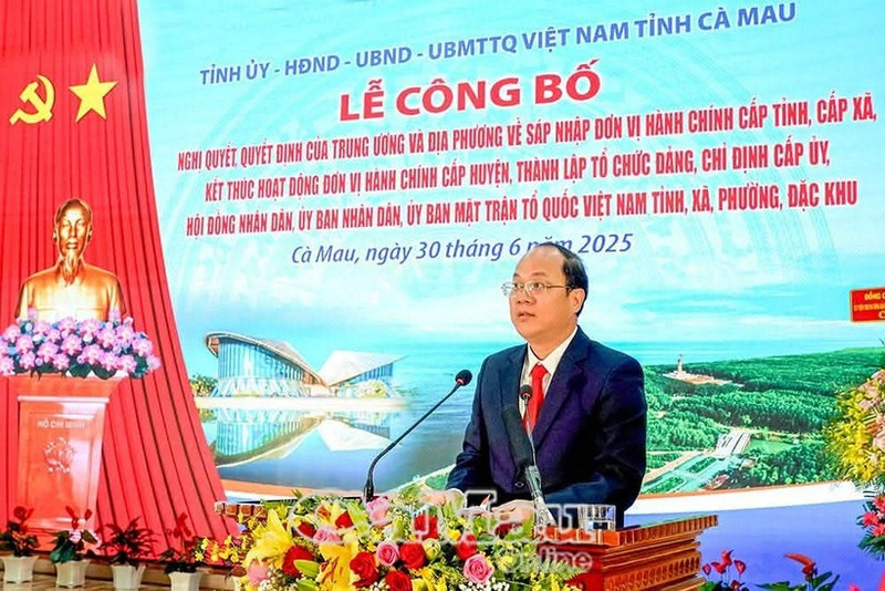 Le secrétaire du Comité provincial du Parti et chef de la délégation de la province de Ca Mau au Congrès, Nguyen Ho Hai. Photo : VNA.