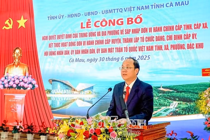 Le secrétaire du Comité provincial du Parti et chef de la délégation de la province de Ca Mau au Congrès, Nguyen Ho Hai. Photo : VNA.