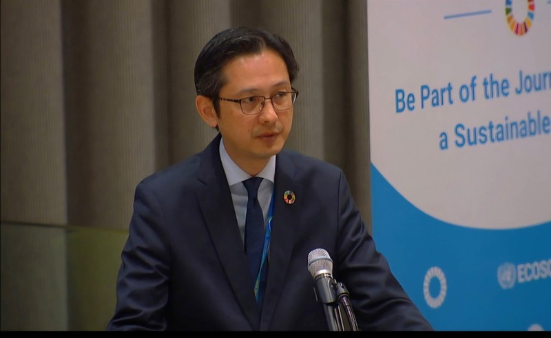 L’ambassadeur Do Viet Hung, chef de la Mission permanente du Vietnam auprès des Nations Unies s'exprime lors du débat. Photo : VNA.